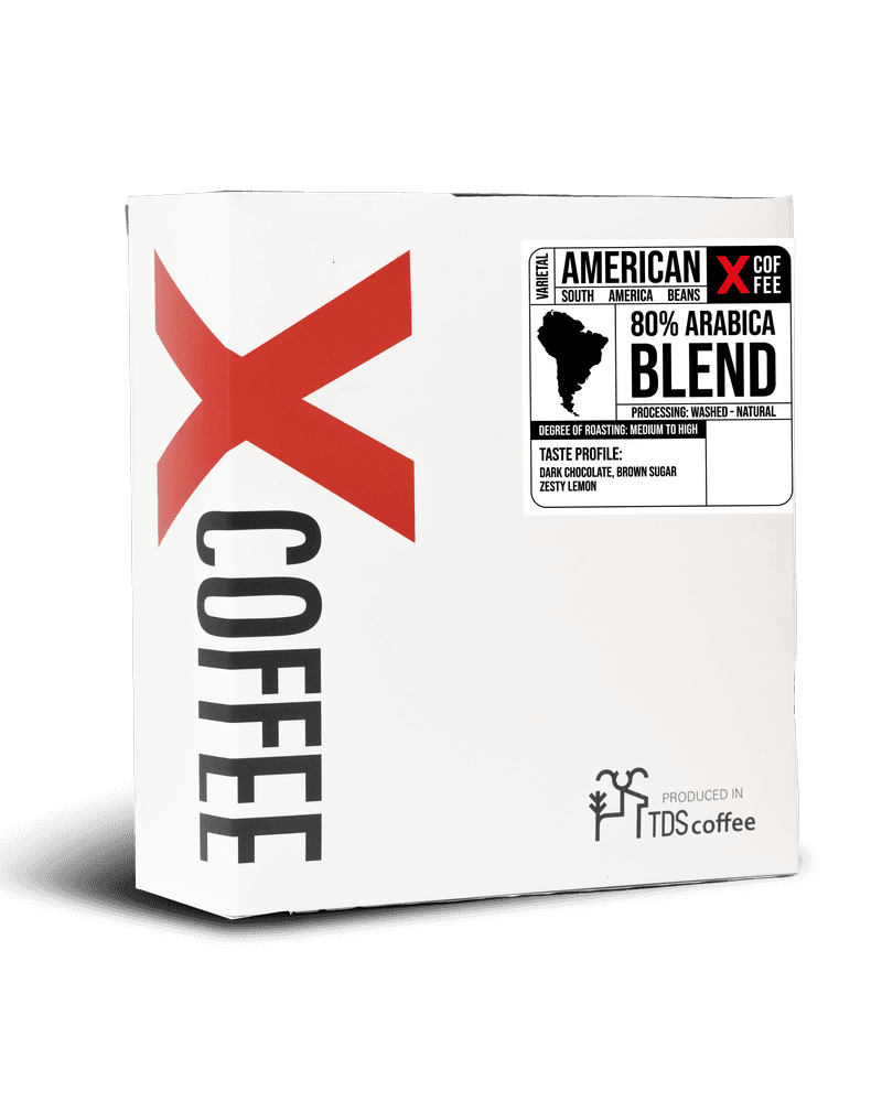 دانه قهوه 80/20 آمریکایی 1 کیلوگرمی